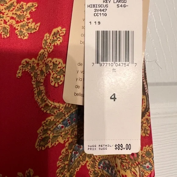 Vintage Jones New York Country 100% Silk Paisley Midi Skirt - Picture 4 of 10